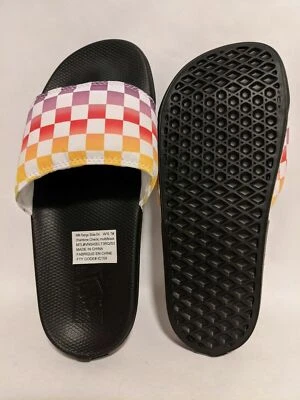  Vans Nuevo MY Gama Slide-On Rainbow Check Multi/Negro Juvenil Talla 13 Foto 1 de 4
