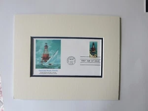 The American Shoals Lighthouse, Florida y portada del primer día de su propio sello - Imagen 1 de 1