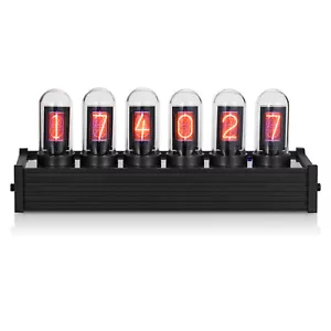 Modern Digital IPS Tube Clock Large Display PC Control DIY Gift Ref Nixie Clock - Picture 1 of 12