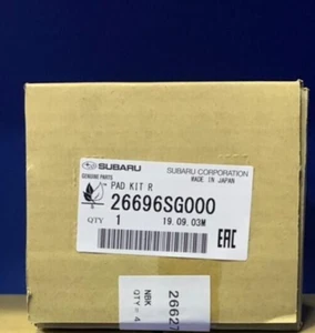 FABRICANTE DE EQUIPOS ORIGINALES NUEVO Subaru Forester Turbo 2014-2018 Juego de pastillas de freno de disco trasero 26696SG000 - Imagen 1 de 2
