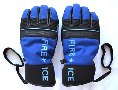 BOGNER F+I ERKO HERREN SKI HANDSCHUHE BLAU-SCHWARZ GLOVES UVP169 € Gr ML 8,5 NEU - Bild 1 von 4