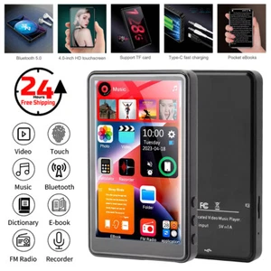 Portable Bluetooth MP4 Music Player with FM Hi-Fi Lossless Support up to 256GB - Picture 1 of 8