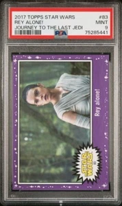 2017 Topps Star Wars The Last Jedi #83 Rey Purple Starfield PSA 9 POP 1 1/1 - Bild 1 von 2