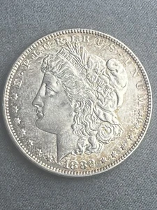 1882 MORGAN SILVER DOLLAR Rainbow Rim Toning + VAM (#50) - Picture 1 of 6