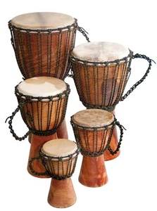 Djembe Beginner Plain, 24" tall, 9-10.5" head - Picture 1 of 1