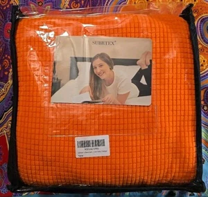 Subrtex Waffle Texture Orange Sofa Cover 1-Piece Jacq Slip Cover X0016D5RKJ - Picture 1 of 3