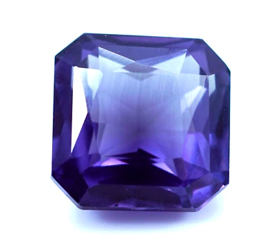 Asscher Cut 11.20 Ct Natural Bi-Color Sapphire Certified Loose Montana Gemstone. - Image 1 of 4