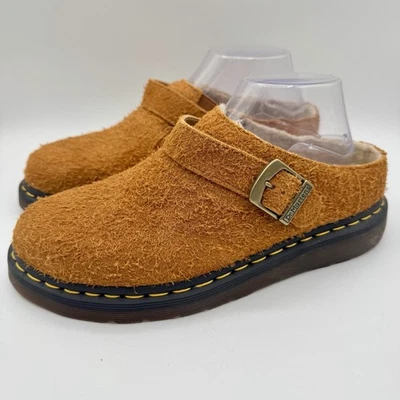Mules Dr. Martens Isham para mujer talla 9 EU 41 marrón nuez moscada forrados de gamuza con siesta larga Foto 1 de 4