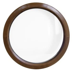 Rundfenster Fest Nussbaum Kunststoff VEKA 2-fach Verglasung - Bild 1 von 4