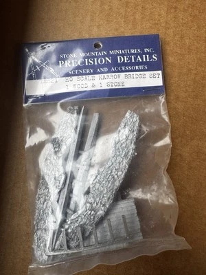 TR221 Bridge Set stone Rpg HO Precision Details Stone Mountain Miniatures 15mm - Image 1 of 2