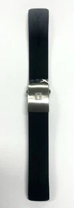 Genuine Tissot Black Silicon Band 21mm T640.1AA New - Bild 1 von 5