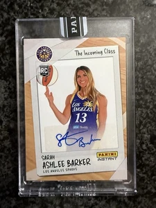 Sarah Ashlee Barker 2025 Panini Instant WNBA The Incoming Class #6 Base /25 Auto - Picture 1 of 2