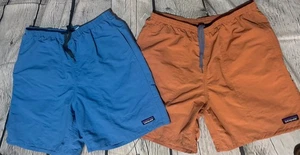 Patagonia Baggies Shorts Men’s Sz M 6.5" 58035 Nylon 2 Pairs Blue Coral Swim - Picture 1 of 11