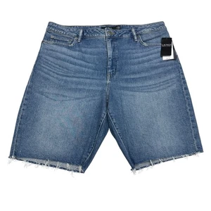 NUEVO CON ETIQUETAS $99 Pantalones Cortos de Denim Lauren Ralph Lauren Para Mujer Corte Lavado Rangeland, Talla 18 - Imagen 1 de 11