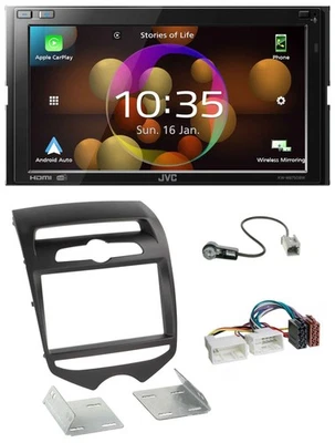 JVC DAB MP3 2DIN Bluetooth USB Autoradio für Hyundai ix20 ab 2010 man. Klima - Bild 1 von 4