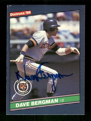 1986 Donruss   471 Dave Bergman signed auto autograph  dec'd  ASC BXCP58 - Image 1 of 2