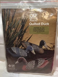 Vintage Cap Quilt Designs Quilted Duck Craft Pattern 1982 Plus Supplies - Picture 1 of 2