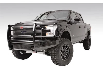 Fab Fours FF15-K3250-1 For 15-17 F150 Black Steel Full Grille Guard w/ Tow Hooks - Imagem 1 de 3