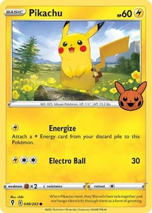 Pokemon Pikachu Trick or Trade 049/203 LP - Picture 1 of 1