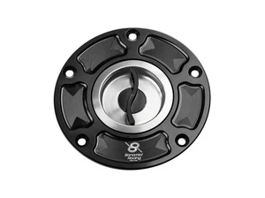 Bonamici Silver Aluminum Tank Cap to fit Aprilia Tuono 2004-2008 - Picture 1 of 2