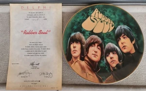The Beatles Collection "RUBBER SOUL" Plate 7 w/COA & Box 1992 Delphi Apple - Picture 1 of 4