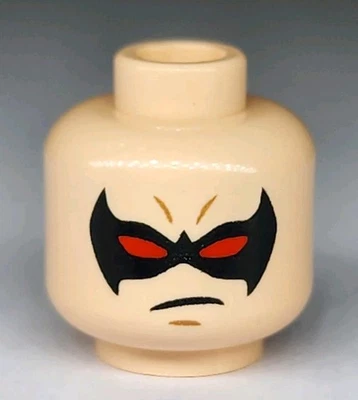 NUEVO LEGO® Minifigura Cabeza Parte Patrón Ala Nocturna 76011 Claro Nouget Ojos Rojos Foto 1 de 2
