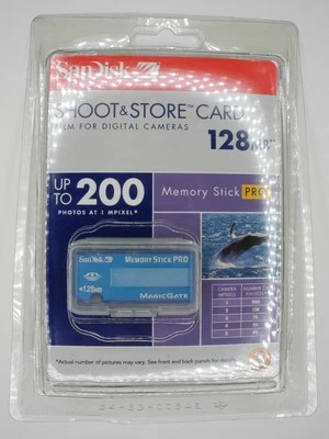 NEW SanDisk Memory Stick Pro Magic Gate 128MB Genuine Camera Memory Card - Image 1 of 4