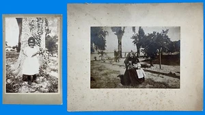Florida Plantation Mistress Cook's Daughter Black Americana Two Photos Vintage - Picture 1 of 6