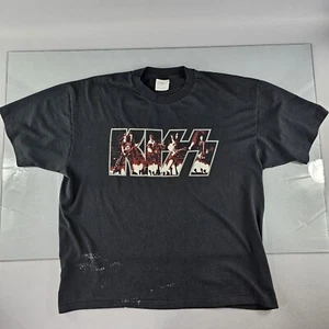 Vintage KISS Shirt Mens XL Rock Metal Band Concert Graphic Masking Auto Single - Picture 1 of 11