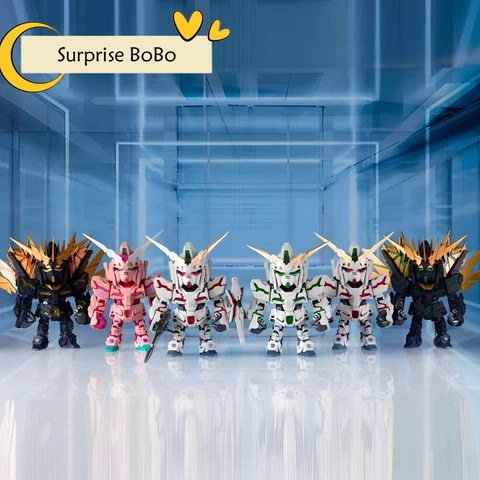 BANDAI Namco QMSV Mini RX-0 Unicorn Gundam Series Blind Box Confirmed Figure HOT Cover