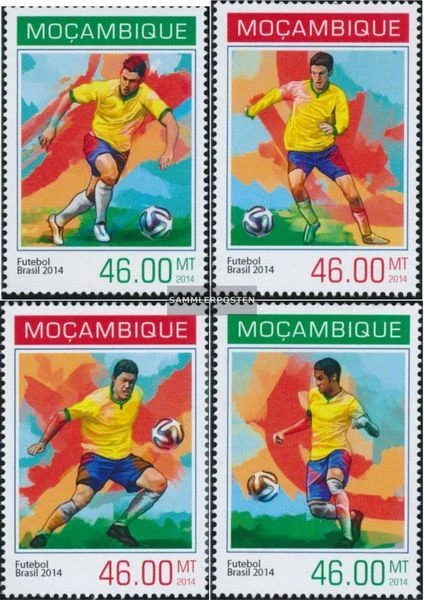 Briefmarken Mosambik 2014 Mi 7230-7233 (kompl. Ausgabe) postfrisch Brasilien 201 - Bild 1 von 1