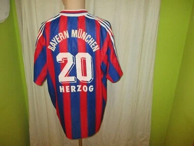 FC Bayern München Original Adidas Trikot 1995-1997 "OPEL" + Nr.20 Herzog Gr.XL - Bild 1 von 4