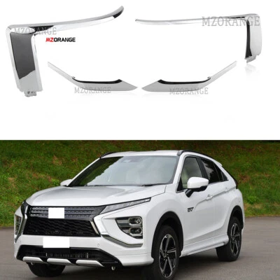 Хромированный молдинг отделки переднего бампера для Mitsubishi Eclipse Cross 2018-2020 20214 шт. - Изображение 1 из 4