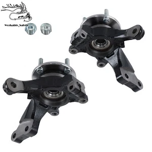 Front LH RH Knuckle & Wheel Hub Bearing For 2014-2019 Nissan Versa Note 2PCS - Picture 1 of 10