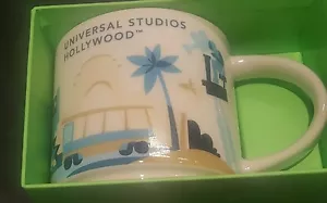Universal Studios Hollywood Starbucks YAH You Are Here Becher Tasse Neu im Karton ausverkauft selten - Bild 1 von 4