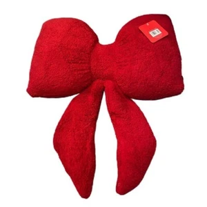 Cuscino Lancio Fiocco Rosso NUOVO Natale Tik Tok Decorazione Virale - Foto 1 di 4