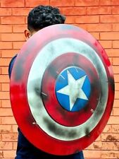 Captain America Damage Shield | Winter Soldier Metal Prop Replica Shield Decor
