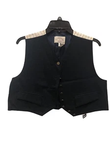 Armani Jeans Boys Navy Blue and Striped Back Suit Vest Size L - Picture 1 of 7
