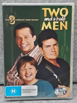 NEW: TWO AND A HALF MEN Season 3 Comedy TV Series DVD R4 PAL Free Post - Image 1 of 2