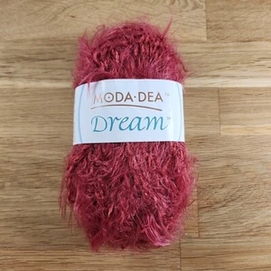 One Skein Moda Dea Dream Yarn Aran Shade Raspberry 3773 DISCONTINUED - Picture 1 of 3