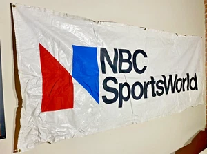 Vintage Television NBC Sports Network Banner Vinyl Flag Memorabilia Collectible - Picture 1 of 18