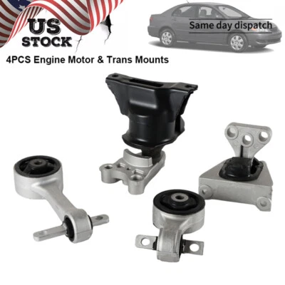 4PCS Engine Motor & Transmission Mount for Honda Civic 06-11 L4 1.8L Sedan Coupe - Image 1 of 4