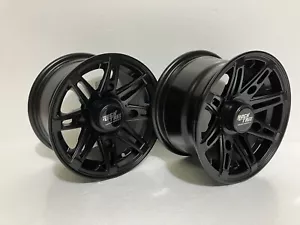 1 pr 12" RockTrix RT103 ATV UTV Wheel Rim | 12x7 et10 | 4x156 4/156 | 4+3 offset - Picture 1 of 5