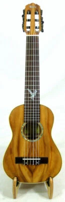 Alulu Solid Acacia Koa Baritone Guitarlele,eagle MOP inlaid,hardcase,HUA438F - Image 1 of 4