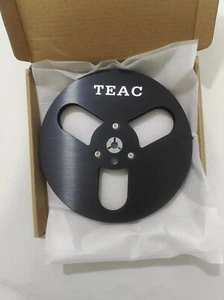 1X BlACK TAPE REEL TEAC 7" inch Light Metal Aluminum Take Up teac empty reel - Picture 1 of 7