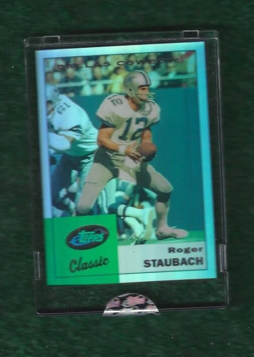 ROGER STAUBACH - NFL HOF - 2005 TOPPS eTOPPS CLASSIC - CARD # ETC43 - ENCASED