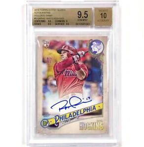 2018 Gypsy Queen RC Rhys Hoskins rookie autograph Logo Swap /99 BGS 9.5 Auto 10