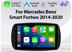 CARTABLET SMART 453 2+32GB CARPLAY AUTO PER stereo navi AUTORADIO 9'' ANDROID - Foto 1 di 7