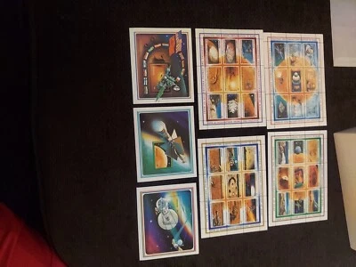 1991 Grenada Stamp Set of 7 plate blocks SALUTING the Coming Exploration of Mars - Image 1 of 4