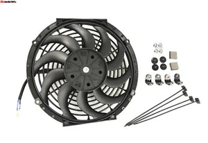 12" INCH S Blade SLIM ELECTRIC RADIATOR FAN PULLER HIGH POWER MOTOR - Picture 1 of 3